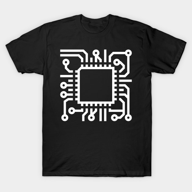 Robot Circuit Board T-Shirt by MeatMan